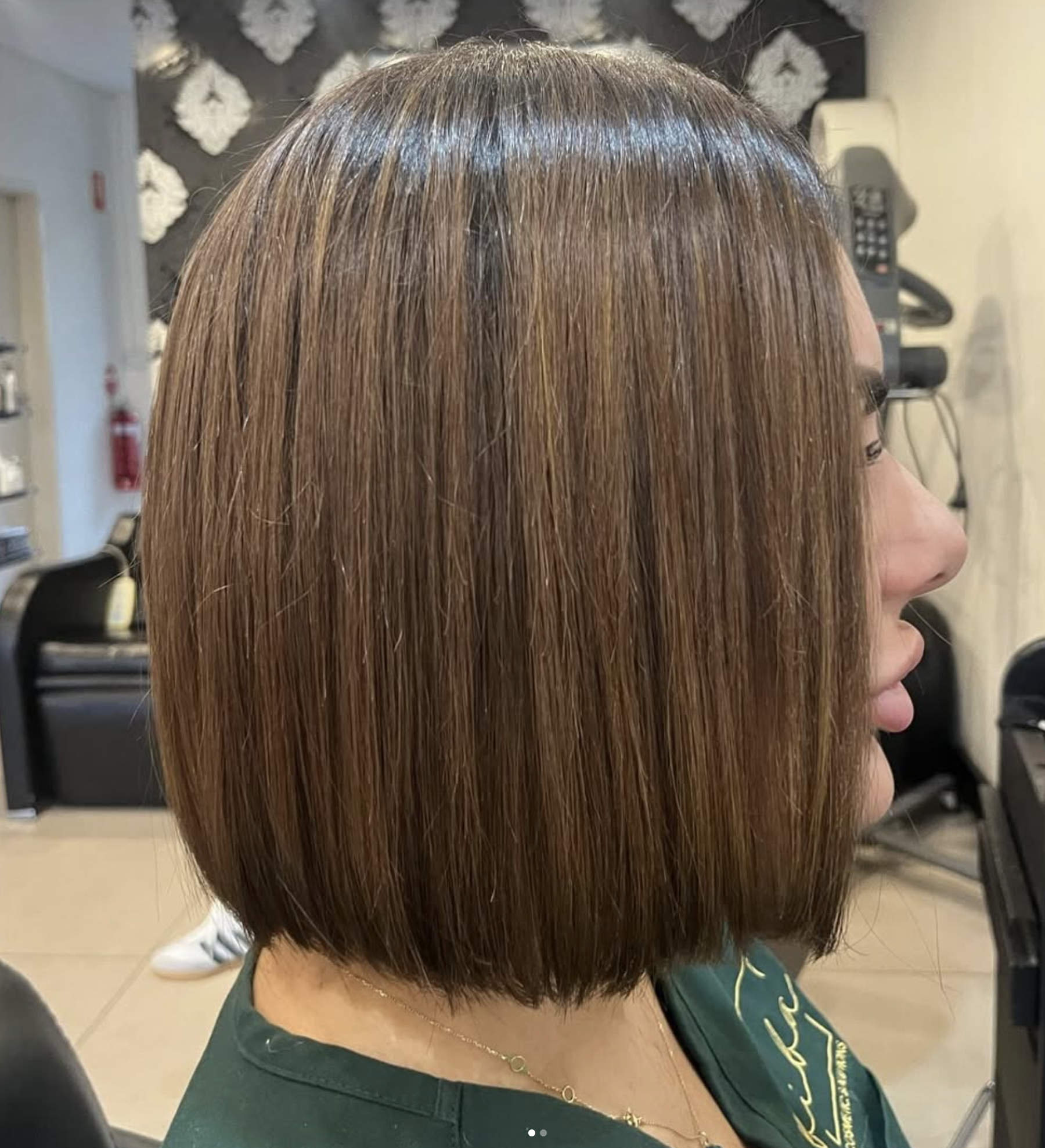Polished hair styling